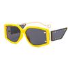Nuevo Estilo Punk Estilo FT ins Piezas de Ventana Pequeña Gafas de Sol con Remaches Gafas de Sol Personalizadas de Pasarela Tendencia de Internet 2817