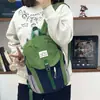 Mochila de Senderismo Ligera Simple con Bloques de Color de Nuevo Estilo para Hombres y Mujeres, Mochila Escolar para Estudiantes, Mochila