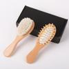 Pente Escova de Bebê Cuidados Escova de Cabeça Conjunto de Pentes de Bebê Pente de Bebê para Remover Caspa Pente Escova de Lã Infantil Escova de Banho