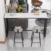 Pei Monje Sala de Estar Entrada Mesa de Bar Estante Soporte Pie de Mesa Estante Alto Sencillo Hogar Balcón Metal Pie de Mesa Comedor