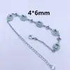 Pulsera de Cobre Puro Plateada en Plata 925 para Montaje de Piedras Preciosas DIY, Pulsera Plateada en Platino, Servicio de Procesamiento para Montaje de Piedras Preciosas en Blanco