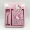 Diario familiar de Anime Sanrio, libro con hebilla magnética, coolomi meiletty KT, gato, perro Yugui, y bolígrafo.