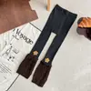 Meias de Lã Caneladas para Crianças e Mulheres, Outono e Primavera, Malha Grossa, Cinza Fino, Estilo Coreano Quente, Versáteis Meias Nove Pontas para Meninas