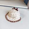 Sombrero de Bebé Primavera y Otoño Delgado Parasol Sombrero de Pescador Bebé Niña Gorra Floral Ajustable Primavera Gorra Protectora del Sol