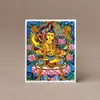 Caijin Thangka Pintura del Quinto Maestro Farmacéutico Zakilam Vida Pasada y Vida Presente Madre Tara Verde Buda Protector Personalizable Thangka Corriente Nacional