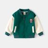 Chaqueta con capucha y cremallera para niño Otoño-Invierno 2025, Sudadera polar para niños, Chaqueta de béisbol bordada con dibujos animados para bebé