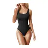 Comercio Exterior Transfronterizo Europeo y Americano Amazon Verano Aliexpress Mono Ajustado sin Mangas con Cuello en U para Mujer