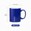 Caneca de Porcelana Branca 11oz Cor Sólida Cerâmica Esmaltada Caneca de Café e Chá Gravável Doméstica Barata Caneca de Presente Publicitário