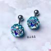 Pendientes de diamante lindos de temperamento joyería para piercing de acero de titanio y arcilla cerámica pendientes de estrella de cinco puntas serie de ombligo fabricantes