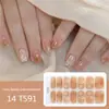 Adesivos para Manicure em Gel Sem Luz 14 Dedos Popular Transfronteiriço Temu Adesivos de Unha Flash Longa Duração Impermeável