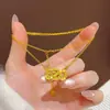 520 Colar Inteligente Feminino Celebridade da Internet Corrente para Clavícula Laço Colar de Diamante Hello Kitty Colar de Borboleta Europeu e Americano Transfronteiriço