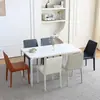Cadeira de jantar de couro Saddle, moderna, simples, italiana, leve, luxuosa, restaurante, cadeira, nórdica, minimalista, mesa de jantar, encosto, banco