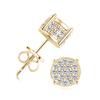 Pendientes de Plata de Ley S925 [Venta de Liquidación con Envío Gratis] Pendientes Cuadrados Simples y Elegantes de Moissanita para Mujer, Exclusivamente para Ventas Transfronterizas