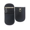 Nova bolsa de bloqueio de sinal RFID da Amazon capa de bloqueio para chave de carro fivela traseira de PU fibra de carbono anti-varredura