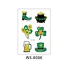 Pegatinas de Tatuaje Brillantes para Festival Irlandés St. Pegatinas de Maquillaje para Fiesta del Día de San Patricio Pegatinas Faciales de Trébol de Cuatro Hojas Personalizadas