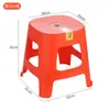 Taburete de Grano de Madera Nórdica al por Mayor Taburete de Plástico Engrosado Silla para el Hogar Sala de Estar Silla de Comedor Simple Taburete Alto Taburete Cuadrado Apilable