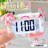 Melody Mini Luminoso Digital Pequeño Despertador Temporizador Estudiante Mesita de Noche Portátil Reloj Escritorio Inteligente Hora Digital