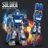 Juguete de Deformación Bolígrafo Robot Modelo Niño Guerrero Optimus Mecha Pupilo Regalo Papelería Bolígrafo de Deformación Mecha