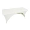 Funda de Mesa Exhibición Curva Elástica Transfronteriza Mesa Rectangular Moderna Simple Resistente al Desgaste Mantel Elástico para Conferencias Bodas Hoteles
