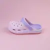 Zuecos para Mujer para Uso en Exteriores, Antideslizantes, de Suela Gruesa, Adecuados para Enfermeras, de Punta Cerrada, Casuales, Modernos, con Bloques de Color, Sandalias de EVA con Suela Suave