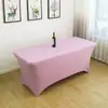 Conjunto de Mesa Elástico Transfronteiriço Conjunto para Bar de Coquetéis Toalha de Mesa Elástica Cobertura de Mesa para Reunião de Hotel Banquete Toalha de Mesa para Casamento ao Ar Livre