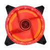 Ventilador de chasis de computadora de 12 cm con forma de estrella y diamante, silencioso, con control remoto, cambio de color automático, colorido ventilador RGB, linda chica con forma de corazón.