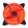 Ventilador de caja de computadora 12CM Star Diamond silencioso luz LED roja ventilador de caja fuente de alimentación de 12V lindo estilo femenino