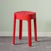 Bancos Domésticos Nórdicos, Plástico Engrosado, Bancos Apilables para Mesa de Comedor, Bancos Molino de Viento, Bancos Redondos Altos de Repuesto, Bancos de Plástico