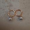 Aretes de Perla Rosa Sakura al Vapor Shijia con Cierre de Plata Esterlina 925 para Mujer Clips para Orejas Diseño de Nicho Aretes de Alta Gama