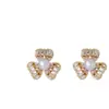 Pendientes de Plata de Ley S925 con Cierre de Aguja, Exquisito Diseño de Lujo Resistente, Pétalo Completo de Circonita, Perla, Joyería para Orejas Versátil de Gama Alta Súper Brillante