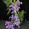 Arreglo Floral Artificial de Bola de Flor de Jade para Boda, Decoración de Fondo de Fila de Flores, Material de Flor Artificial, Flores de Seda para Techo