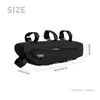 Bolsa para Bicicleta de Montaña, Bolsa Triangular para Motocicleta, Gran Capacidad, Bolsa para Tubo Superior del Manillar Delantero, Equipo de Ciclismo para Bicicleta de Montaña y Carretera
