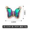 Las mariposas de piedras preciosas de colores se pueden mezclar y vender al por mayor para colgantes transfronterizos, dijes, pulseras, collares y accesorios de bricolaje, directamente del fabricante