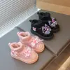 Botas de Nieve para Niñas Kuromi Aterciopeladas Gruesas Invierno 2026 Nuevas Botas de Algodón Niñas Cálidas Piel Algodón Zapatos