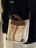 Bolso de Lona Rayada para Mujer Verano 2025 Nuevo Casual para el Trabajo y el Viaje Diario Bolso de Hombro Tote Bolso Tote Cruzado de Gran Capacidad