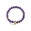 Romântico Roxo Amor Fada Ametista Pulseira Melhor Amigo Estudante Cristal Lavanda Corrente Lua Doce Pulseira