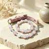 Collar para perro de cristal para mascotas, piedra ojo de tigre natural y cuenta de amazonita, un collar de gato de lujo y alta gama