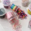 Color Macaron Desechable Banda de Goma Pequeña Lazo para el Cabello de Niñas Diadema Duradera Banda Elástica Alta para el Cabello Accesorios para la Cabeza de Niños