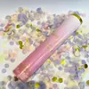 Popular Cañón de Confeti Pequeño de 30 cm Enrollado a Mano para Bodas, Fiestas de Cumpleaños, Inauguraciones de Casa, Tubo de Spray de Fuegos Artificiales de Mano para Celebraciones y Bodas
