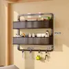 Estante de almacenamiento para dormitorio, cesta colgante de mesita de noche, cesta de almacenamiento para litera de dormitorio, herramienta de almacenamiento colgante tipo gancho montada en la pared