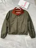[En Stock] Estilo Igual al de Song Jia Chaqueta Bomber Reversible Clásica Impermeable y Cortavientos