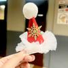 Grampo de Cabelo Chapéu de Natal Popular Transfronteiriço Adereço de Cabeça Rena de Natal Floco de Neve Clipe de Cabelo Clipe de Chapéu Ornamento Decoração de Festa