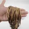 Ribete de Cuero Sintético con Tiras de Fileteado, Tiras Plegadas Prensadas para Accesorios de Ropa, Textiles del Hogar, Disfraces Tradicionales, Tiras Delgadas de Cuero Decorativas