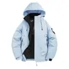 Popular Chaqueta con Capucha de Invierno, Abrigo de Algodón, Chaqueta Impermeable Gruesa y Cálida para Exteriores con Múltiples Bolsillos, Abrigo de Algodón con Grafeno