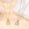 Colar para Mulheres, Aço Titânio, Luxo Leve, Cheio de Diamantes, Corrente de Clavícula Fashion e Tendência, Novo Colar de Zircônia, Joia de Alta Qualidade e Versátil