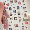 Nova linha de arte de filhote adesivos para nail art desenho animado flores da primavera filhote detetive 3D em relevo copo de água adesivos ccd
