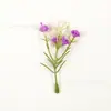 Estilo Ins Plantas Artificiais Verdes Pequenas e Transparentes Mosquitinho Plantas Aquáticas de Plástico Flor para Penteado DIY Flor de Lapela Decoração de Caixa de Presente Chapéu de Palha