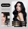 Kit de Tintura de Cabelo em Estoque Transfronteiriço Similar a Produtos de Salão, Creme de Tintura de Cabelo Puro à Base de Plantas Multicor, Atacado do Fabricante