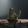 Adornos Creativos de Casa de Caracol, Decoraciones de Escritorio para Sala de Estar en Casa, Adornos de Mascota de Té, Artesanías Antiguas al por Mayor