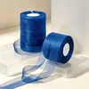 Cinta de Gasa de Nieve de 2 cm Flor Rosa Materiales para Manualidades Lazo Accesorios para el Cabello Decoración de Sombreros Cinta Venta al por Mayor Hecho a Mano